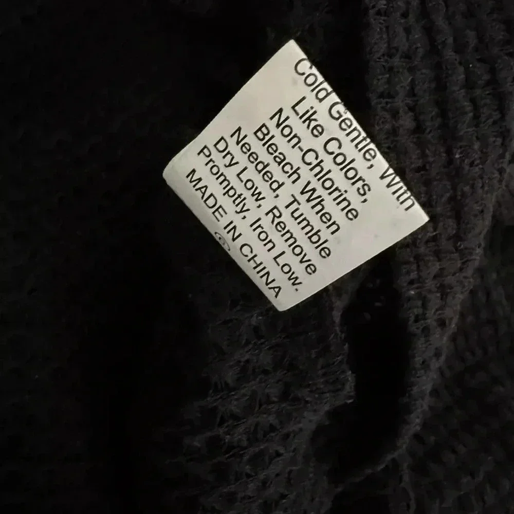 NWT Prettywear Puff Short Sleeve Top Waffle Loose Casual Blouses Sz M - Picture 9 of 9